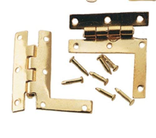 Dollhouse Miniature Gold Plated Brass HL Hinge by Houseworks