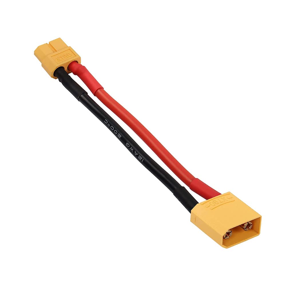 JIECHUN 2 Pairs XT90 Male Female Plug Connector to XT60 Male Female Plug Connector Conversion Adapter for RC LiPo Battery