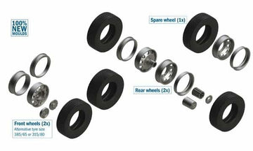 Italeri European Tractors Tyres and Rims Scale 1 : 24