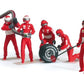Carrera 21131 Mechanics Figure Set (5 Red/Silver) 1:32 Slot Car Accessory