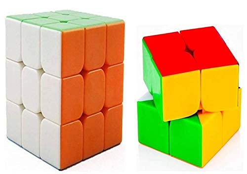 PERULO Cube Combo Set of 2x2 3x3 4x4 high Speed Stickerless Puzzle Cube for 14 Years and Up, Multicolor