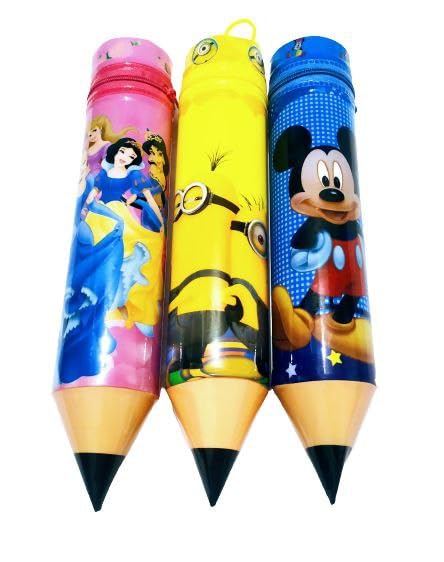 Brikshi Pencil Shape Box Pouch Cartoon Printed Pencil Case For Kids School Stationery Supplies Storage Box For Your Kids Its Als
