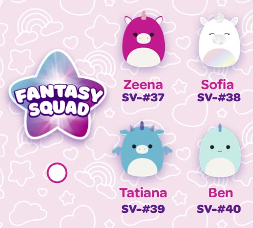 Fantasy Squad 4 Pack Of Mini Squishmallows Squishville (2 Mystery + 2 Viewable)