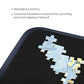 Becko Jigsaw Puzzle Board - Portable Mat for Up to 1000 Pieces, Non-Slip, Black, Model WGPTB