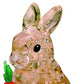 Bepuzzled | Rabbit Original 3D Crystal Puzzle, Brown, Ages 12 And Up