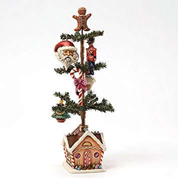 Enesco Jim Shore Heartwood Creek Tabletop Tree With 5 Ornaments Figurine, 12-Inch