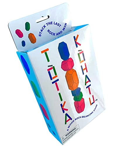 TOTIKA KOHATU Wood Rock Stacking Game - Classic Fun for All Ages