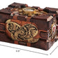 Ptc 7.75 Inch Steampunk Themed Pressure Gauge Box Statue Figurine
