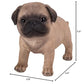 Pacific Giftware Realist Look Pug Puppy Standing Resin Figurine Statue