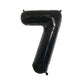Party Decorz 7 Number Black Foil Balloon/Seven Number Black Big Size Foil Balloon (32 Inch,1pcs) For Birthday,Anniversary, Surpr