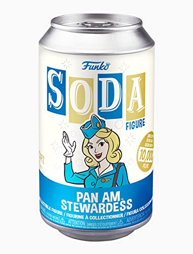 Funko Vinyl Soda, Pan Am, Stewardess, 1/6 Odds For Rare Chase Variant, Pan,Am, Collectable Vinyl Figure, Gift Idea, Official Merchandise, Toys For Kids & Adults, Ad Icons Fans