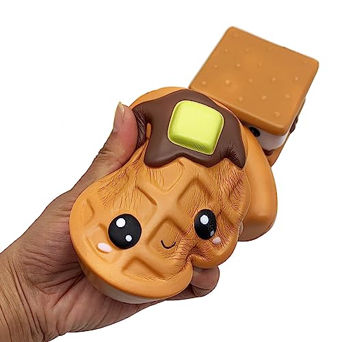 Aqueens 4 Jumbo Food Slow Rising Squishies Hamburger Bun Pizza Bread Kawaii Soft Toys Kid Squishy Squeeze Child Gift