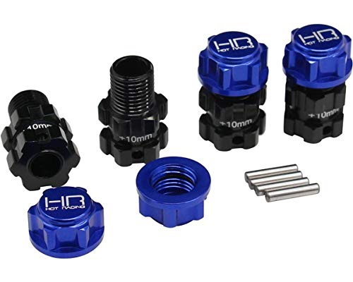 Hot Racing ERVT10W Aluminum +10mm Splined 17mm Hubs Hex E-Revo 2.0