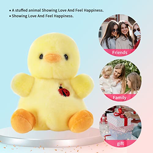 Sew Butiful 8' Duck Stuffed Animals Plush, Cute Plushies For Animal Themed Parties Teacher Student Award, Animal Toys For Baby, Boy, Girls, Great For Nursery, Room Decor, Bed (Duck)