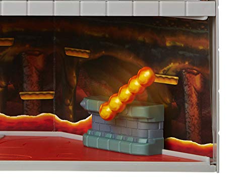 JAKKS Pacific Super Mario Bowser's Castle Playset with 2.5" Figure, 31cm, Plastic, Interactive Sounds