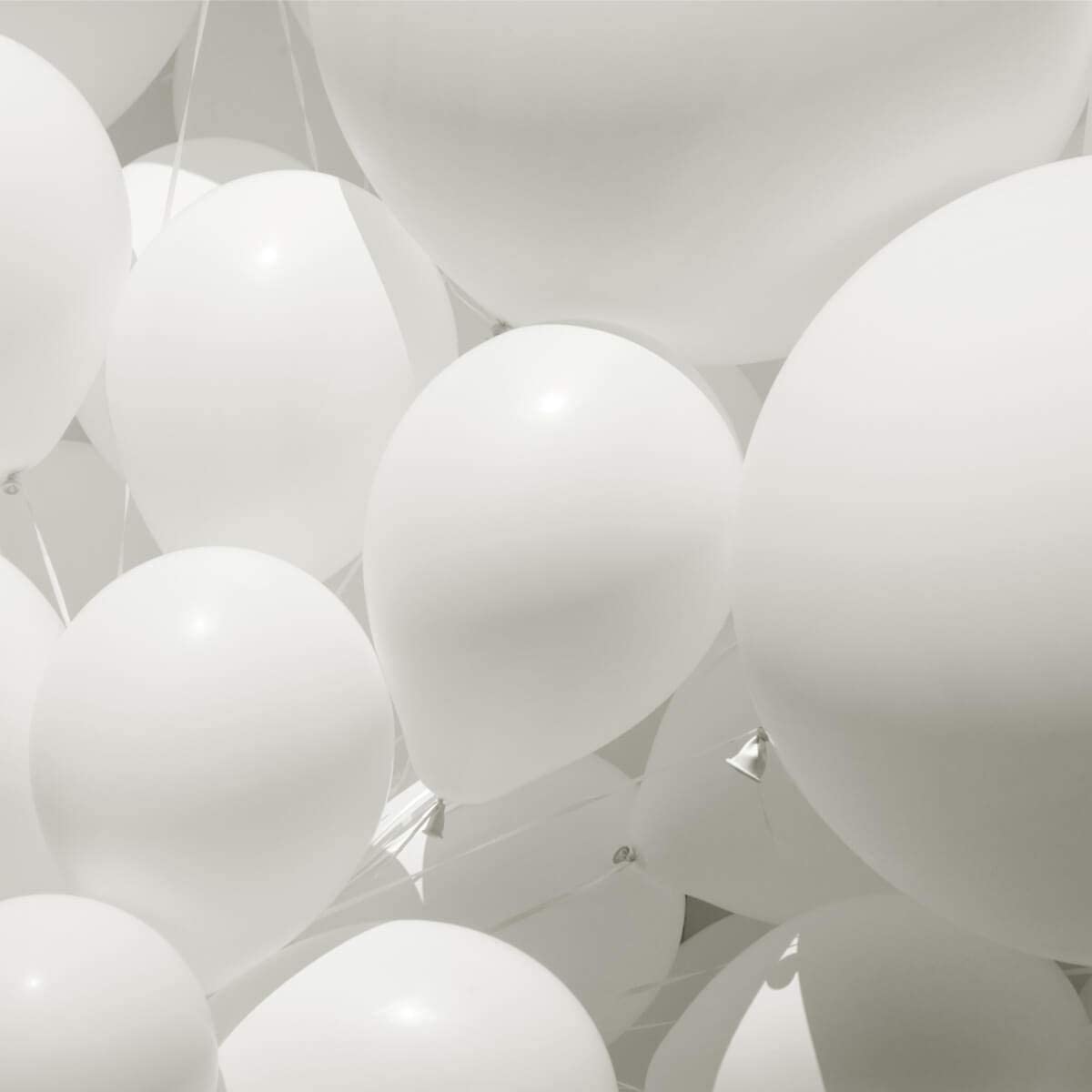 Abbaoww 100 Pcs White Balloons 10 Inch Strong Latex Balloons For Party Decoration, Birthday, Wedding, Anniversary, Christmas And Arch Supplies