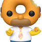 Funko Pop! The Simpsons Donut Head Homer 4" Special Edition Exclusive - Plastic, Model 1033, Bundled with Pop Protector