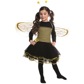 Bumblebee Dress Costume  Small - Age 4 To 6