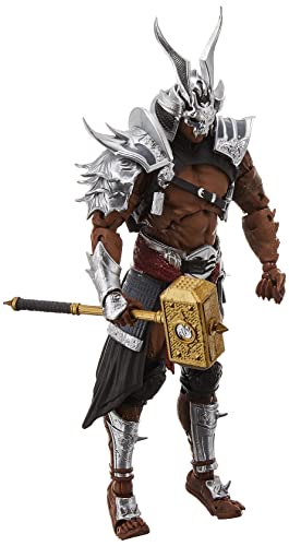 Mcfarlane Toys Mortal Kombat Shao Kahn (Platinum Kahn) 7' Action Figure With Accessories