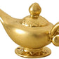 1Pc Gold 1/12 Miniature Aladdin Genie Lamp Decoration Accessories, Dollhouse Accessories, Dollhouse Decor