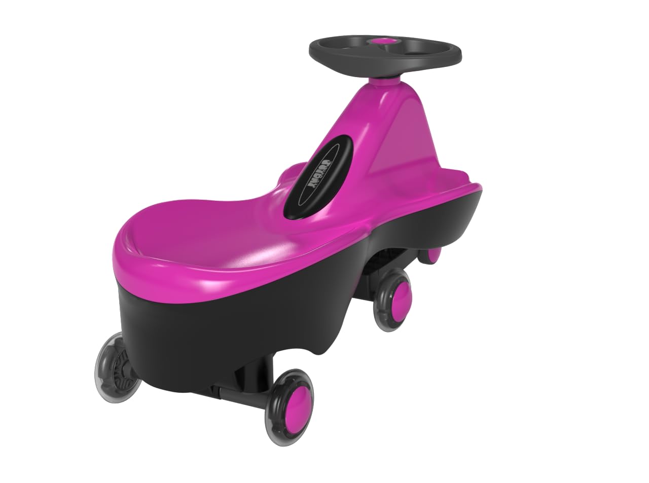 Joybay Sports Collection Premium Led-Wheel Swing Car Ride On Toy (Vibrant Pink, Come Fully Assembled)