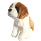 Jianeexsq 10Inch Realistic Saint Bernard Dog Stuffed Animal, Lifelike Siberian Dog Model Plush Toy, Kids Birthday Gift