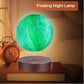 Levitating Moon Lamp, Floating Moon Light ,3D Printed Magnetic Levitation Moon,Rotating Moon Display Mode, Touch Base , Levitate