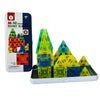 Peppypod Mini Magnetic Tiles  30 Pcs | Age 3 4 5 6 7 Years | Tin Storage Case | Portable Stem Building Toy | Educational | Cons