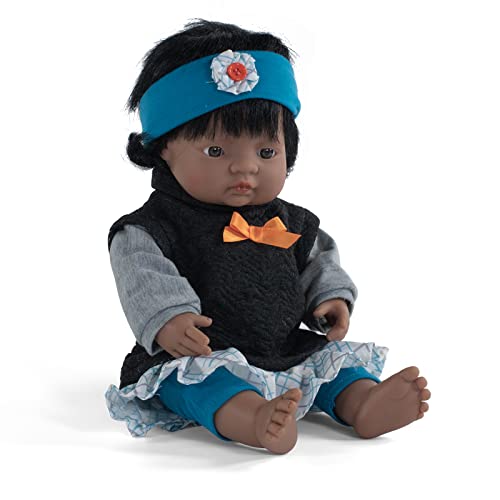 Miniland Educational - 15'' Anatomically Correct Baby Doll, Hispanic Girl