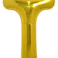 Toniful 40 Inch Large Gold Letter T Balloons Helium Balloons,Foil Mylar Big Balloons For Birthday Party Anniversary Supplies Dec