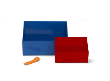 Room Copenhagen Lego Brick Scooper Set - 1 Large Dark Stone Gray Scoop 7.63 X 5.19In And 1 Small Black Scoop 5.07 X 3.46In - Inc