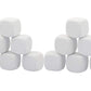 Qidiwin 2.5 Inch White EVA Foam Dices - Kids Graffiti, Building Blocks, Creative Painting, Party Supplies, 12 PCS