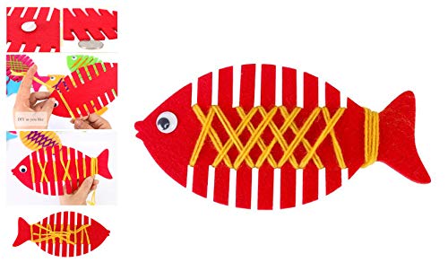 Mathworld Fish Animal Lacing Activity Toys for Kids Learning and devolp Skills,Plastic Big Size