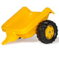 Rolly Toys Cat Construction Pedal Tractor: Front Loader Tractor With Detachable Trailer, Youth Ages 2.5+ , Yellow