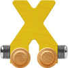 Maple Landmark Nametrains Bright Letter Car X - Made In Usa (Yellow)