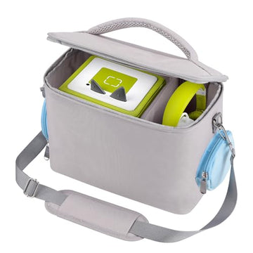 Bevegekos Carrying Case Bag for Toniebox Starter Set, Tonies Figures, Charging Station & Headphones (Grey, Medium), YXB011M-GR