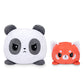 Teeturtle - The Original Reversible Panda Plushie - Big Panda + Red Panda - Cute Sensory Fidget Stuffed Animals That Show Your M