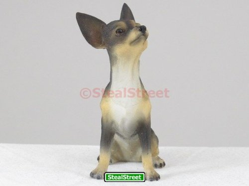Stealstreet Chihuahua (Black) Dog - Collectible Statue Figurine Figure Sculpture