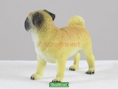 Pacific Trading Sitting Pug Puppy Figurine 3 Inch Multicolor