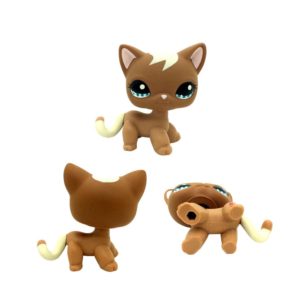 5Pcs Mini Pet Kitty Cat #5#525#228#1024#1170 Rare Short Hair Cat Action Figures Kids Boy Girl Toys
