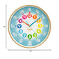 Animal Preschool Clock - Time Teacher 10 Inch Educational Silent Wall Clock With Wood Look Frame - Easy To Read Dial For Teacher