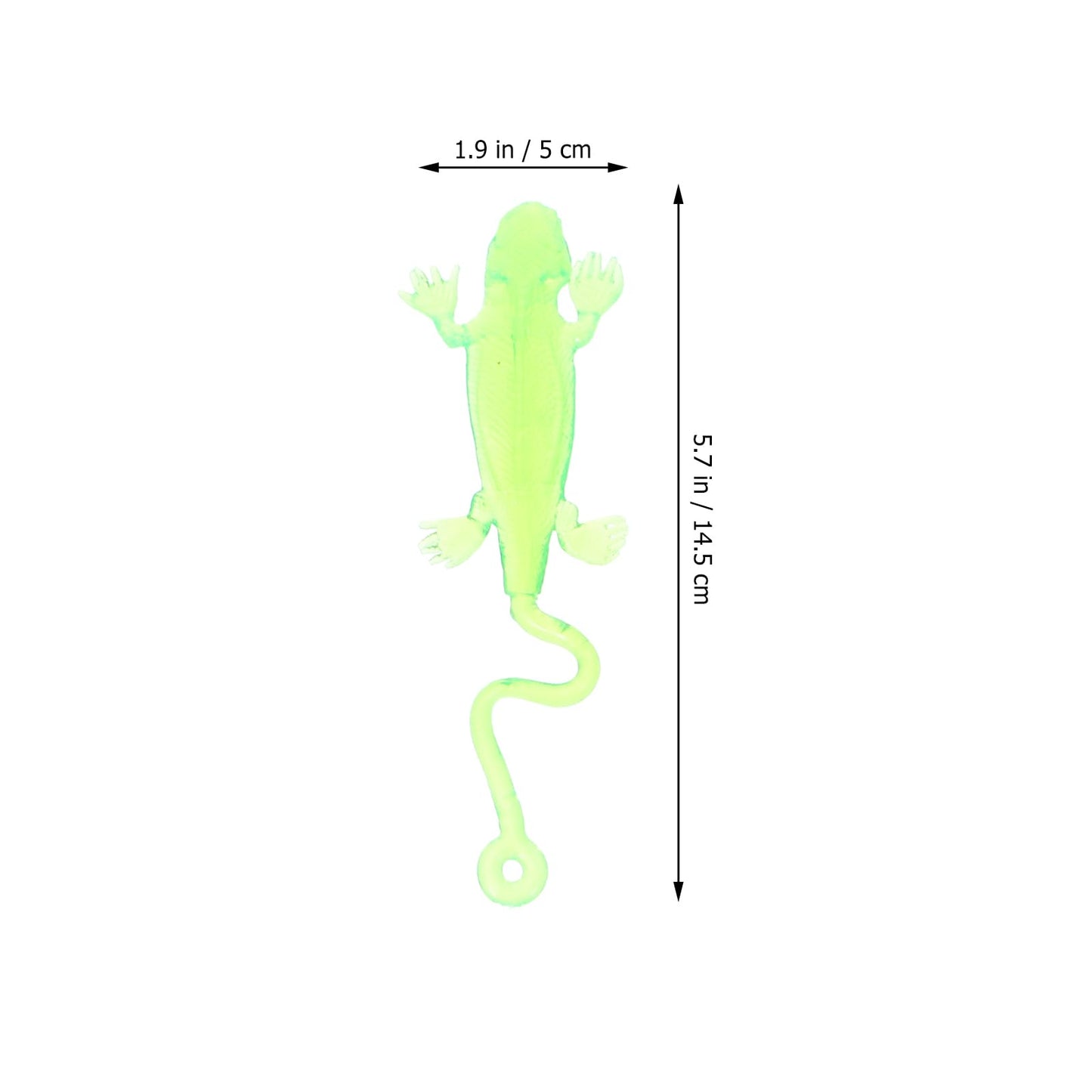 STOBOK Sticky Lizard, 12pcs Funny Sticky Toys Lizard Toy Sticky Hands Lizard Gecko Figures Toys Stretchy Sticky Lizards Toys for
