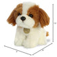 Aurora® Shih Tzu Stuffed Animal - Lifelike Brown 11" Plush - Model 26370 - Adorable Miyoni® Tots