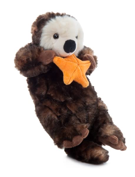 The Petting Zoo Sea Otter Plush Toy 12 Inch - Brown Soft Stuffed Animal for Kids, Model 320054, Perfect Gift for Ocean Animal Lovers