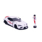 Robotech 1:24 2020 Toyota Supra Die-cast car & 2.75 Rick Hunter Figure Toys for Kids and Adults