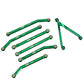 Injora High Clearance Chassis Links Set For Scx24 C10 Jlu Bronco Base Camp 4Runner Axial 1/24 Rc Crawler Car (Green)