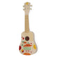 Janod Sunshine Wooden Ukulele - Children's Musical Instrument - Water-Based Paint - One Size - Warm Colors - Model J07636