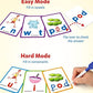 Coogam Cvc Sight Words Flashcards, Short Vowel Spelling Game, Preschool Kids Learning Sight Words Supplies, Montessori Educational Writing Reading Toy Gift For 3 4 5 Years Old