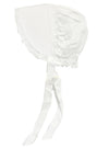100% White Cotton Prairie Amish Bonnet - Children's Small