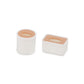 Dollhouse Tissue Box 2Pcs Miniature 1/6 House Accessories  Round Tube & Rectangle Paper Box Set for Toilet Living Room Decoration  Tissue Holder Model for DIY Craft (1:6 Scale)